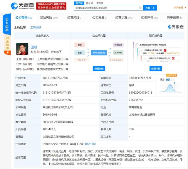 被執(zhí)行超588萬(wàn) 燦星文化陷入財(cái)務(wù)迷霧，文化藝術(shù)經(jīng)紀(jì)代理面臨挑戰(zhàn)